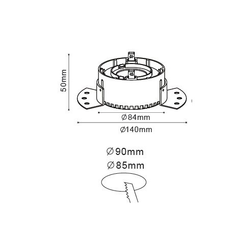 V-TAC VT-889 8879 Spot encastré rond...