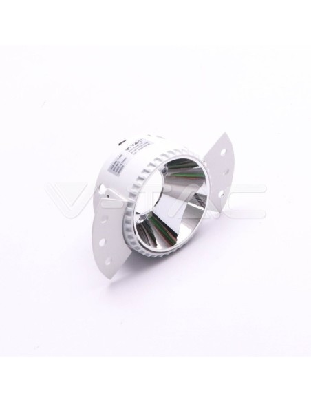 V-TAC VT-889 8879 Round Recessed LED Spotlight GU10 White and Chrome Colour