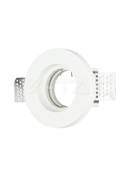 V-TAC VT-771 3652 Foco LED redondo empotrado GU10 Cuerpo de Yeso Blanco
