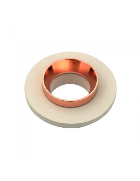 V-TAC VT-862 3125 Runder LED-Einbaustrahler GU10 mit weißem Betongehäuse und roségoldenem Metallgehäuse