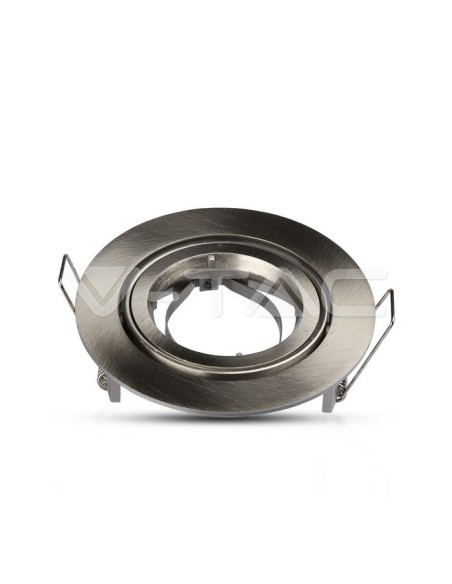 V-TAC VT-775 3646 Foco LED redondo ajustable GU10 Color Níquel Satinado