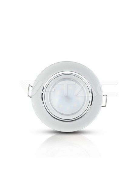 V-TAC VT-775 3647 Runder verstellbarer LED-Einbaustrahler GU10 Farbe Grau