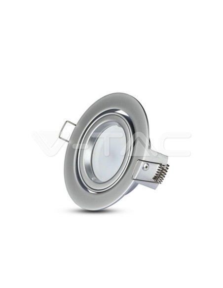 V-TAC VT-775 3647 Spot encastré rond réglable à LED GU10 Couleur Gris