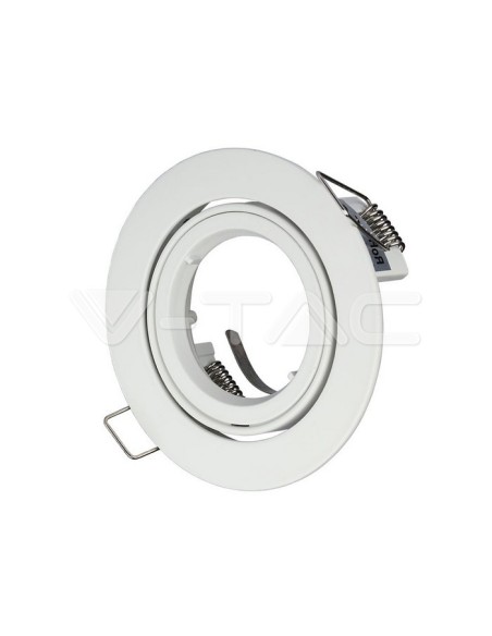 V-TAC VT-775 3645 Round Adjustable Recessed LED Spotlight GU10 White