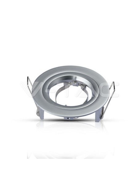 V-TAC VT-774 3644 Runder LED-Einbaustrahlerhalter GU10 Farbe Grau