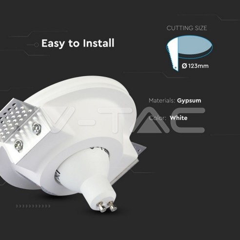 V-TAC VT-776 3640 Round Recessed LED...