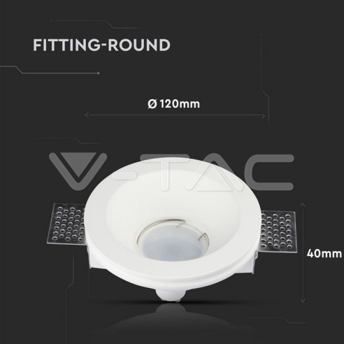 V-TAC VT-776 3640 Round Recessed LED...