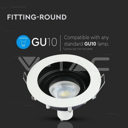 V-TAC VT-781 3595 LED Recessed Round...