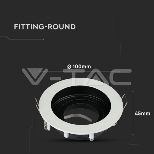 V-TAC VT-781 3595 LED Recessed Round...