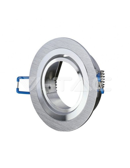 V-TAC VT-782 3600 Geborsteld Aluminium Ronde GU10 Inbouw LED Spotlight