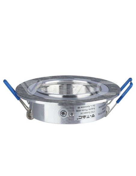 V-TAC VT-782 3600 Geborsteld Aluminium Ronde GU10 Inbouw LED Spotlight