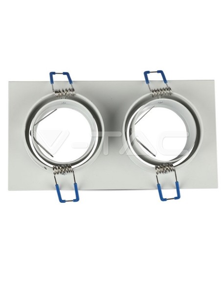 V-TAC VT-783 3607 LED-Einbau-Rechteckstrahler 2xGU10 Weiß