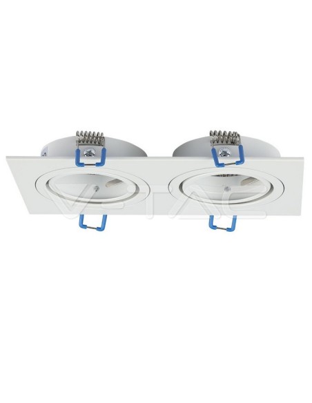 V-TAC VT-783 3607 LED-Einbau-Rechteckstrahler 2xGU10 Weiß