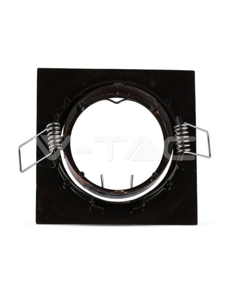 V-TAC VT-779SQ 8582 Vierkant GU10 Verstelbare LED Inbouwspot Houder Brons Kleur