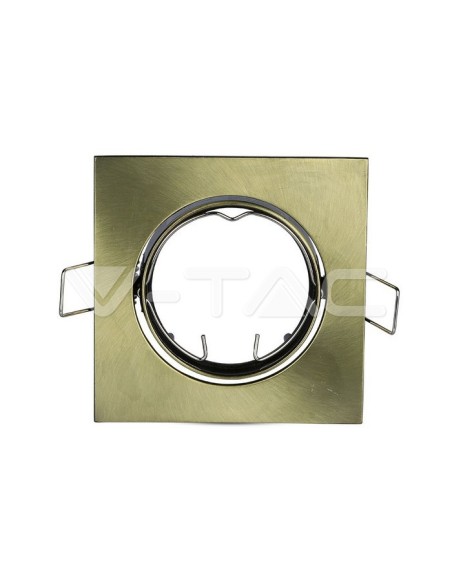 V-TAC VT-779SQ 8581 Square Adjustable Recessed LED Spotlight GU10 Gold Colour