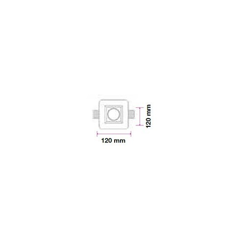 V-TAC VT-801 3691 Vierkante Inbouw...