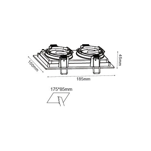 V-TAC VT-886 8877 LED Recessed...