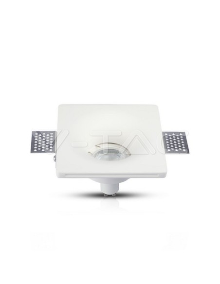 V-TAC VT-714 3674 Round Recessed LED Spotlight GU10 Plaster Body White