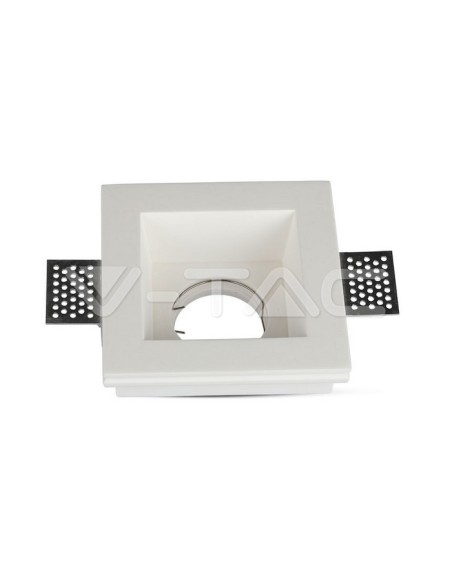 V-TAC VT-763 3649 Vierkant Inbouw LED Spotlight GU10 Gipskorf Wit