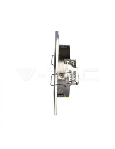 V-TAC VT-7227 3473 Square Adjustable Recessed LED Spotlight GU10 Satin Nickel Colour