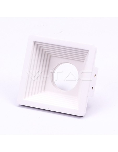 V-TAC VT-867 3151 Square Recessed LED Spotlight GU10 Plaster Body White
