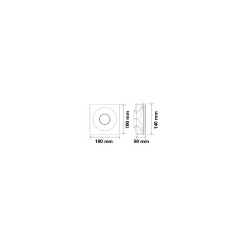 V-TAC VT-772 3653 Square Recessed LED...