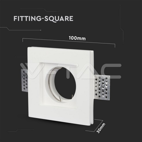 V-TAC VT-765 3651 Square Recessed LED...