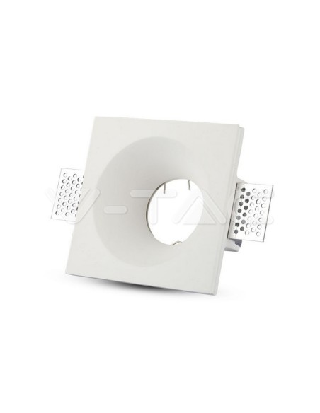 V-TAC VT-776 3641 Square recessed LED spotlight GU10 Plaster Body White