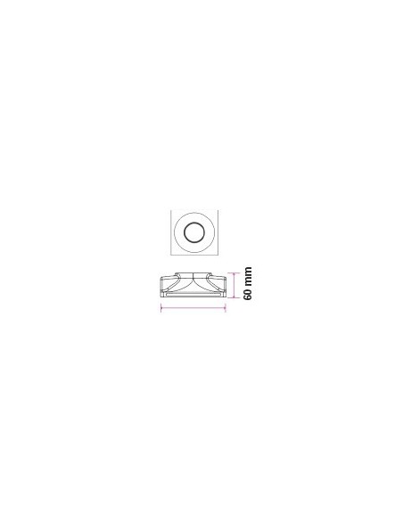V-TAC VT-776 3641 Square recessed LED spotlight GU10 Plaster Body White