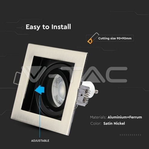 V-TAC VT-781 3598 Square Adjustable...