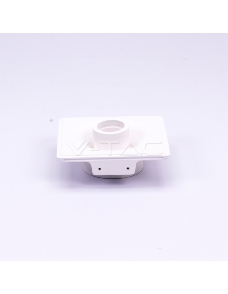 V-TAC VT-863 3144 Square Adjustable Recessed LED Spotlight GU10 Plaster Body White