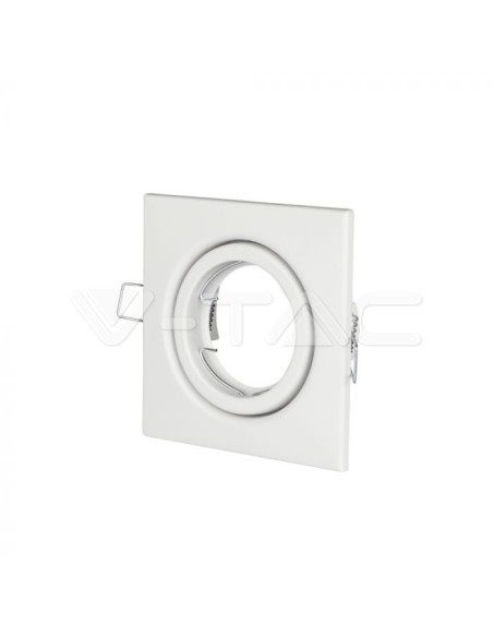 V-TAC VT-7227 3472 Quadratischer verstellbarer LED-Einbaustrahler GU10 Weiß