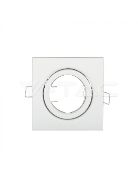 V-TAC VT-7227 3472 Quadratischer verstellbarer LED-Einbaustrahler GU10 Weiß