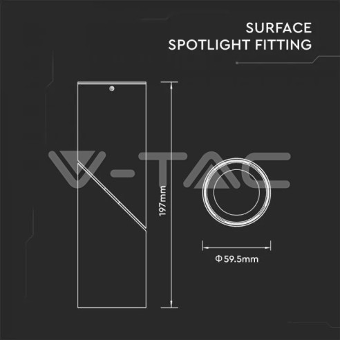 V-TAC VT-804 8947 Surface-mounted LED...