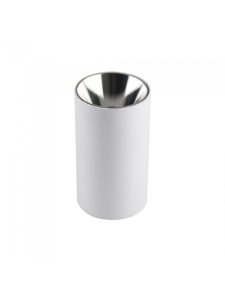 V-TAC VT-882 8590 Surface Mount LED Spotlight Holder Round GU10 White Body and Chrome Reflector