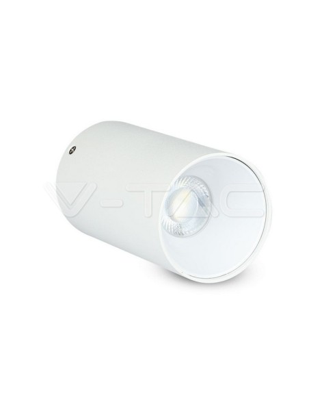 V-TAC VT-882 8588 Surface Mount LED Spotlight Holder Round GU10 White Body and White Reflector