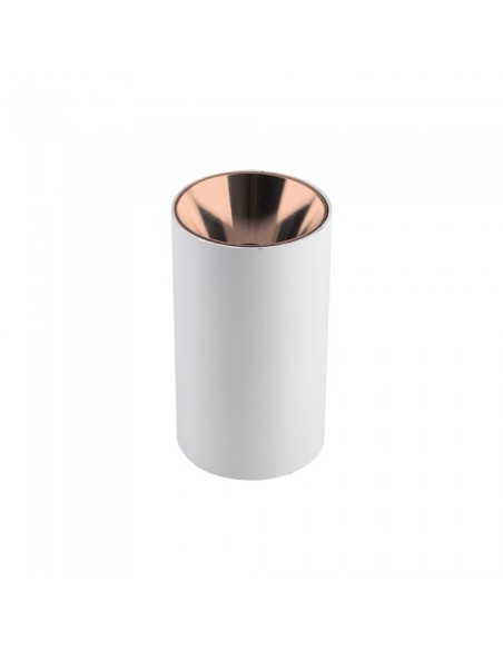 V-TAC VT-882 8592 LED-Aufbaustrahler Rund GU10 Gehäuse Weiß und Reflektor Rose Gold
