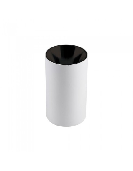 V-TAC VT-882 8589 Opbouw LED Spotlight Houder Rond GU10 Wit Lichaam en Zwarte Reflector