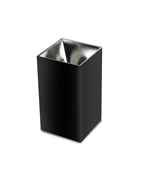 V-TAC VT-882 8994 Surface Mount LED Spotlight Holder Square GU10 Black Body and Chrome Reflector