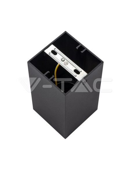 V-TAC VT-882 8994 Opbouw LED Spotlight Houder Vierkant GU10 Zwart Lichaam en Chroom Reflector