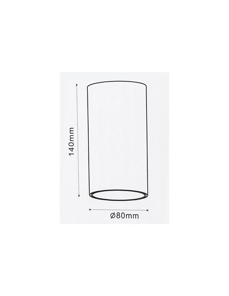 V-TAC VT-882 8996 Opbouw LED Spotlight Houder Rond GU10 Zwart Lichaam en Gouden Reflector
