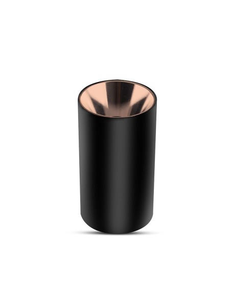 V-TAC VT-882 8997 Surface Mount LED Spotlight Holder Round GU10 Black Body and Rose Gold Reflector