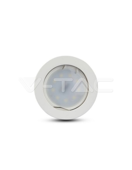 V-TAC VT-727 3665 Surface Mount LED Spotlight Holder Round GU10 Plaster Body White