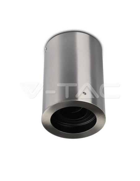 V-TAC VT-796 3629 LED-Aufbaustrahler GU10 Rund Farbe Satin Nickel