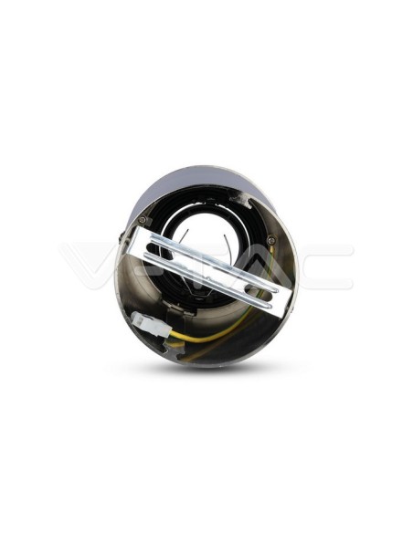 V-TAC VT-796 3629 Opbouw LED Spotlight Houder GU10 Rond Kleur Satijn Nikkel