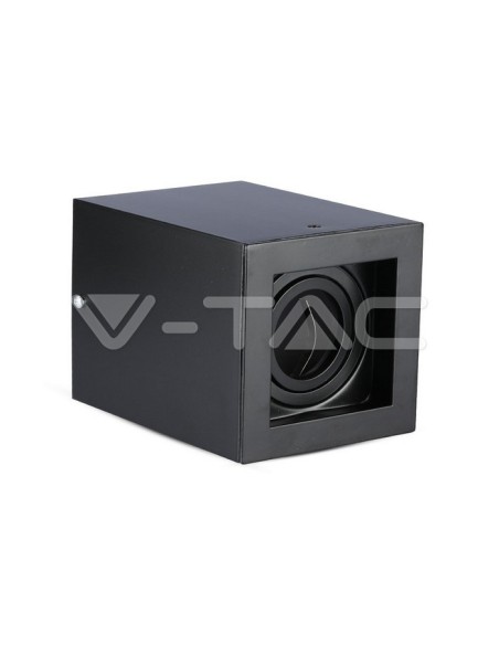 V-TAC VT-797 3631 LED Spotlight Opbouw Houder Verstelbare Ronde GU10 Kleur Zwart