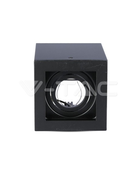 V-TAC VT-797 3631 LED Spotlight Holder Surface Mounted Adjustable Round GU10 Colour Black