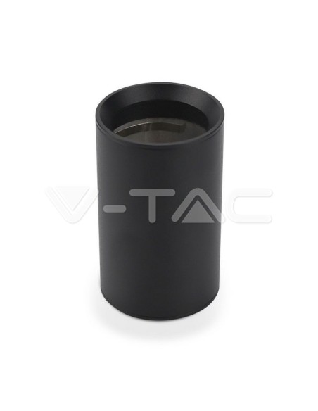 V-TAC VT-807 8949 Aufputz LED Strahlerhalterung Rund GU10 Gehäuse Schwarz (H : 100mm)
