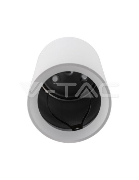 V-TAC VT-807 8948 Surface Mount LED Spotlight Holder Round GU10 Body White (H : 100mm)