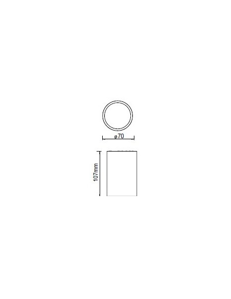 V-TAC VT-802-B 8945 Soporte de Foco LED de Montaje en Superficie Cuerpo Redondo GU10 Negro